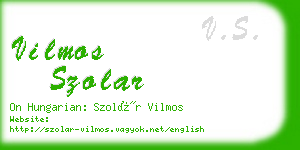 vilmos szolar business card